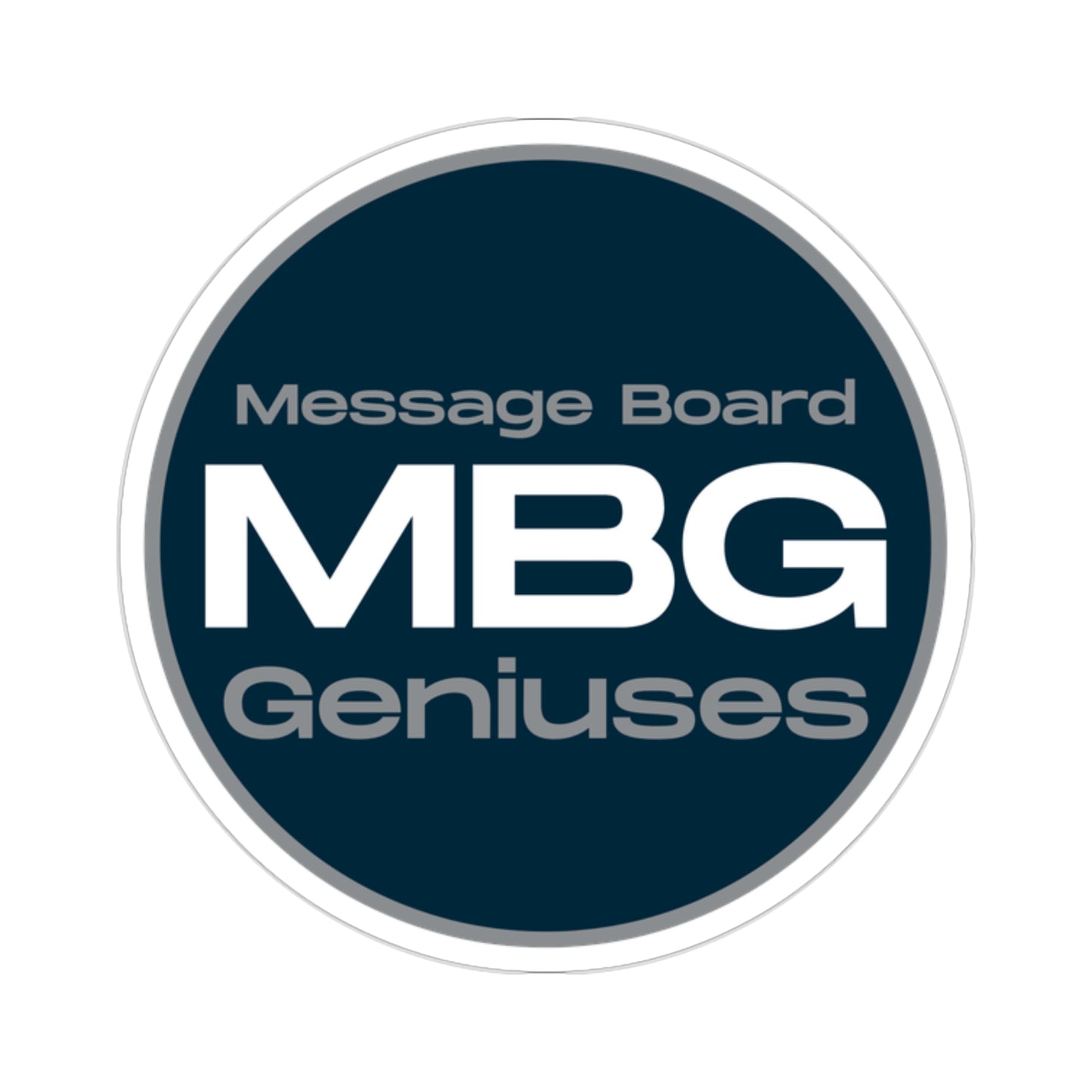 Message Board Geniuses Kiss-Cut Stickers