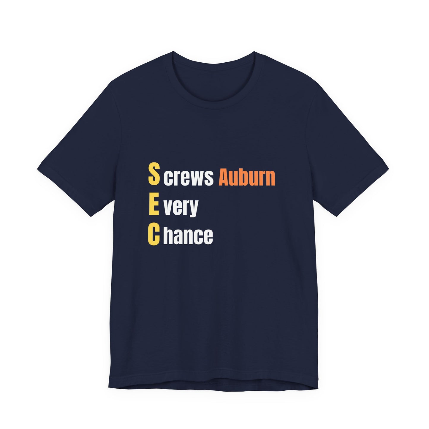 Auburn SEC Short Sleeve Tee - Casual Top for Fans, Game Day Shirt, College Apparel, Unisex T-Shirt, Gift for Sports Lovers