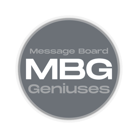 Message Board Geniuses Kiss-Cut Stickers